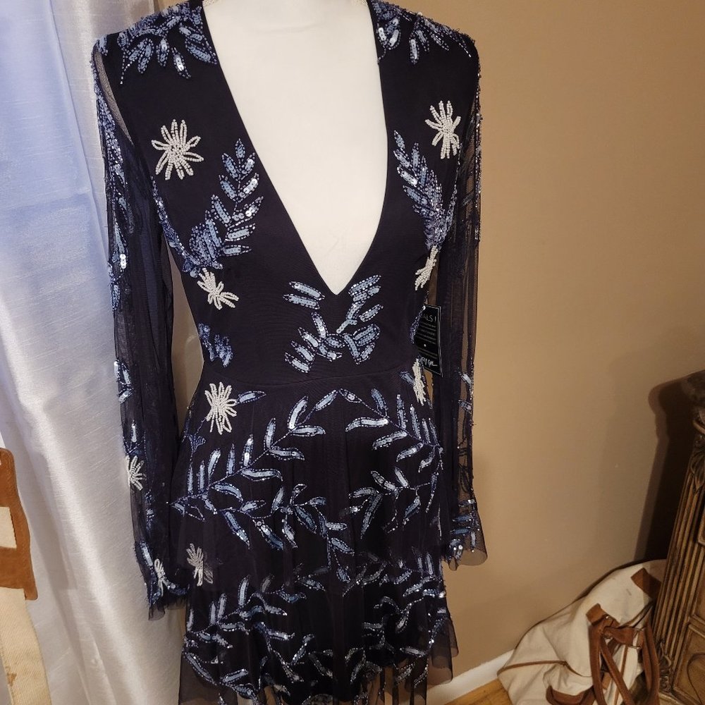 NWT Nasty Gal Plum Sequined Dress Size 6